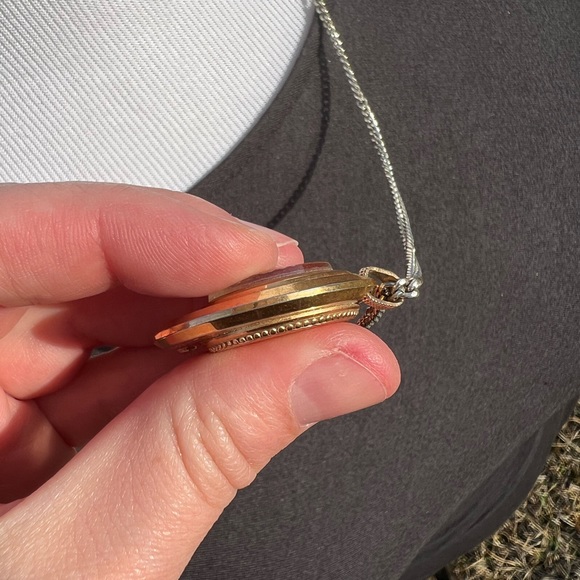 Vintage Arpeggio 17 jewels antimagnetic Swiss made pendant watch gold necklace - Picture 11 of 16